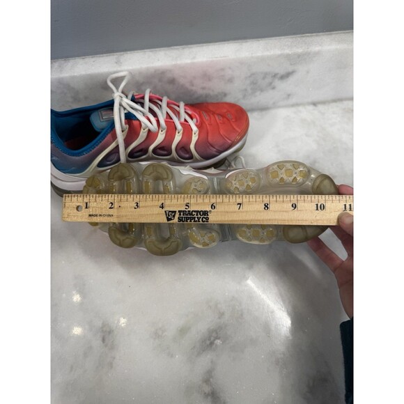 Nike Air VaporMax Plus Lava Glow Pink Blue Running Shoes CI5862-600 Women's 8.5 - Picture 11 of 11